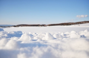 多寄町の冬景色